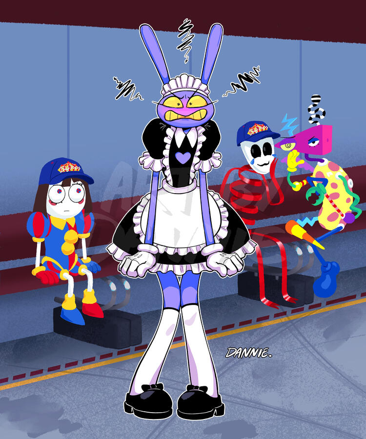 Maid Jax (fan art for The Amazing Digital Circus) 2025