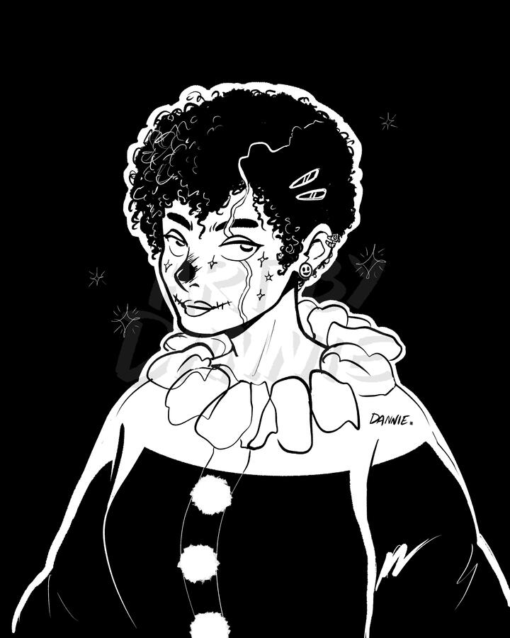 Black and White Clown 2025