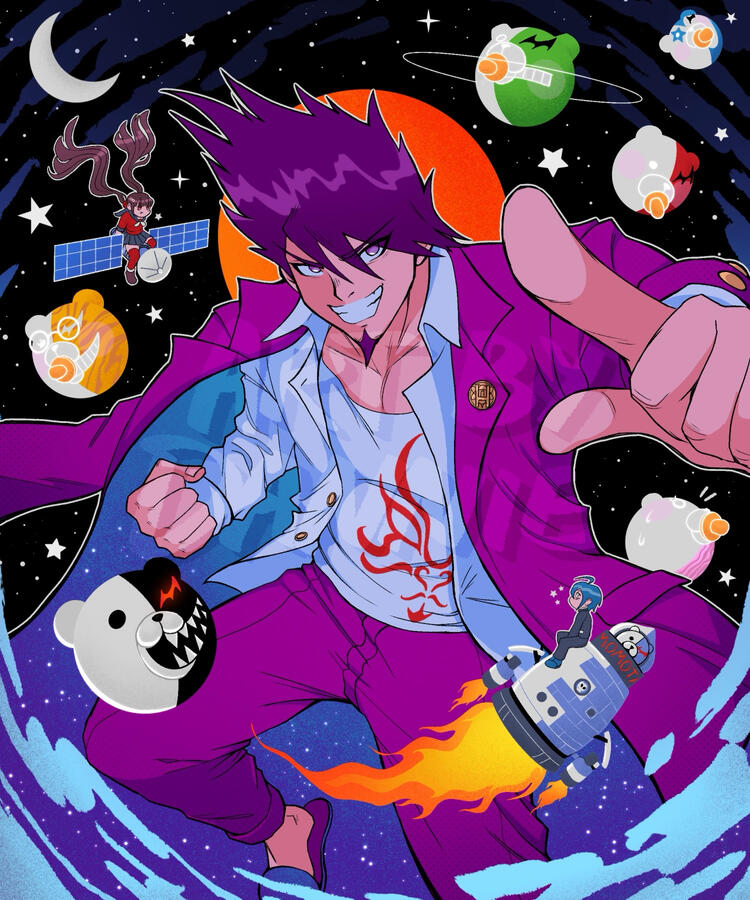 Kaito Momota (fan art for Danganronpa) 2022