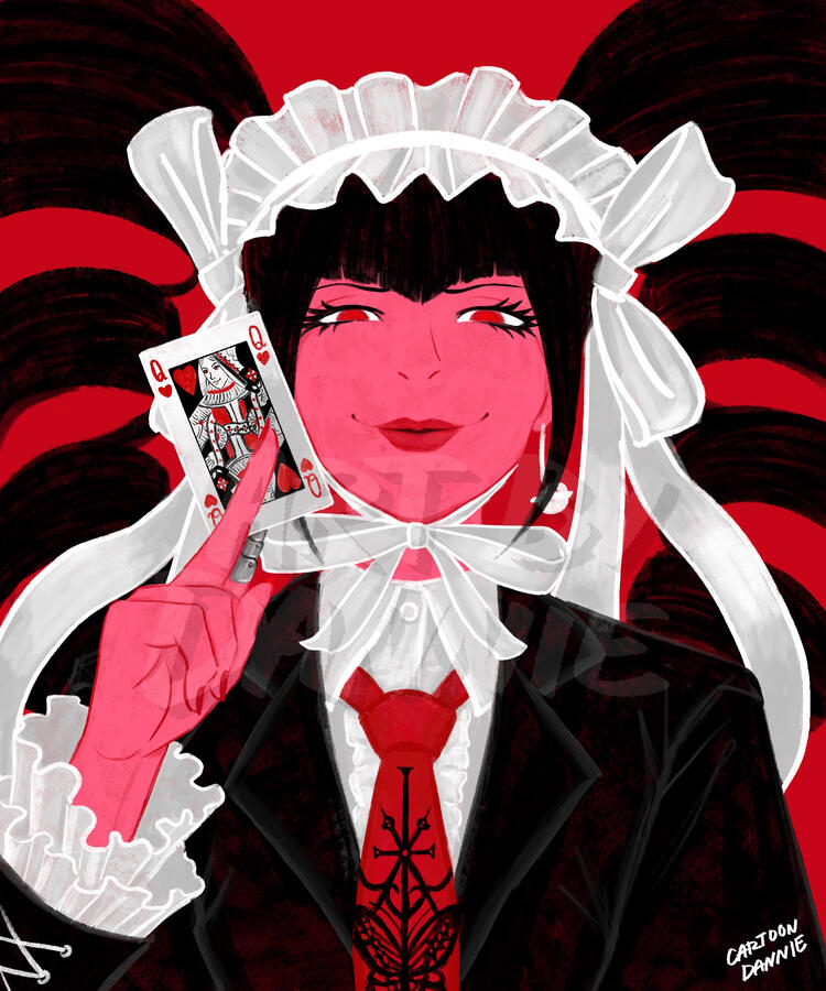 Celestia Ludenberg (fan art for Danganronpa) 2021